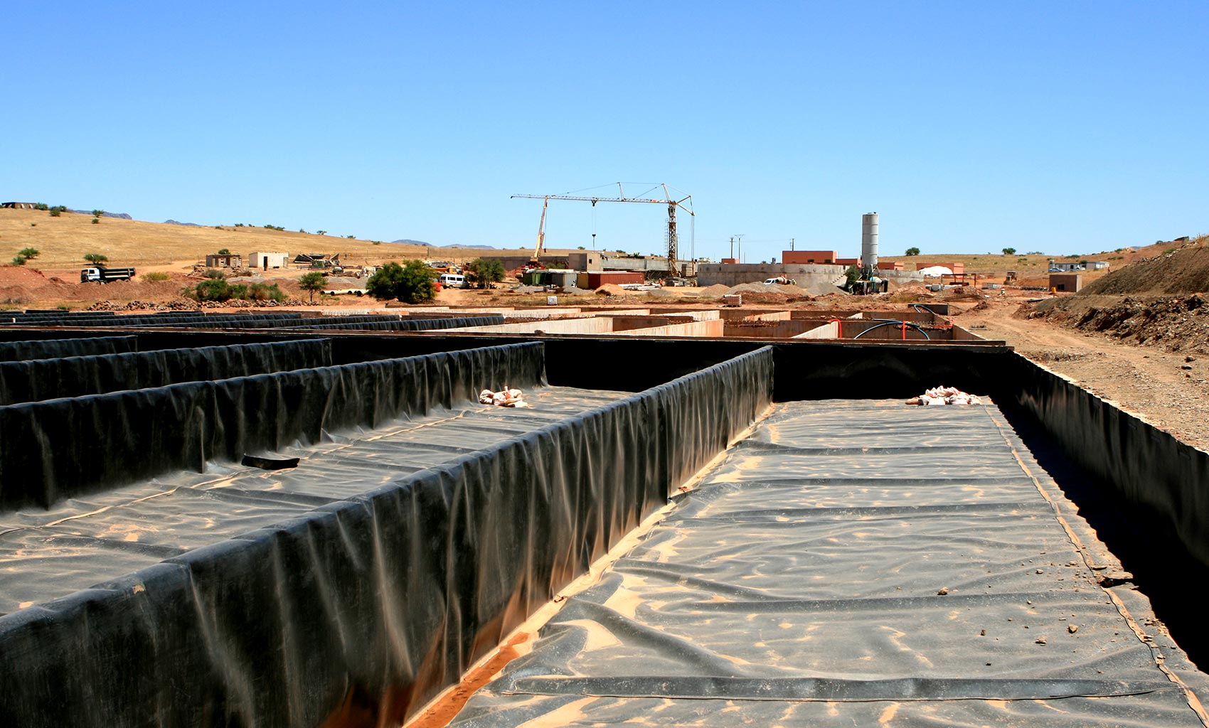 Sludge drying beds under construction.jpg